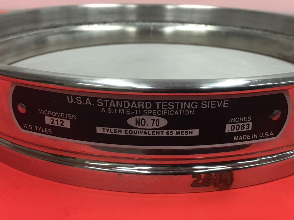 W.S.Tyler - No. 70 - Standard Testing Sieve - 212 Micrometer