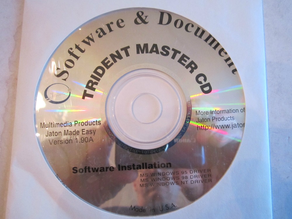 JATON SOFTWARE & DOCUMENT TRIDENT MASTER CD