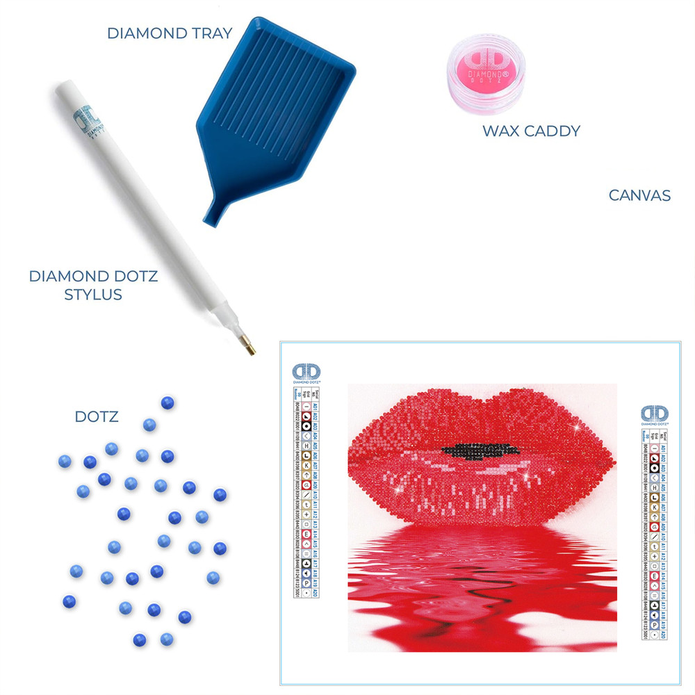 Diamond Dotz Hot Lips Diamond Painting Kit