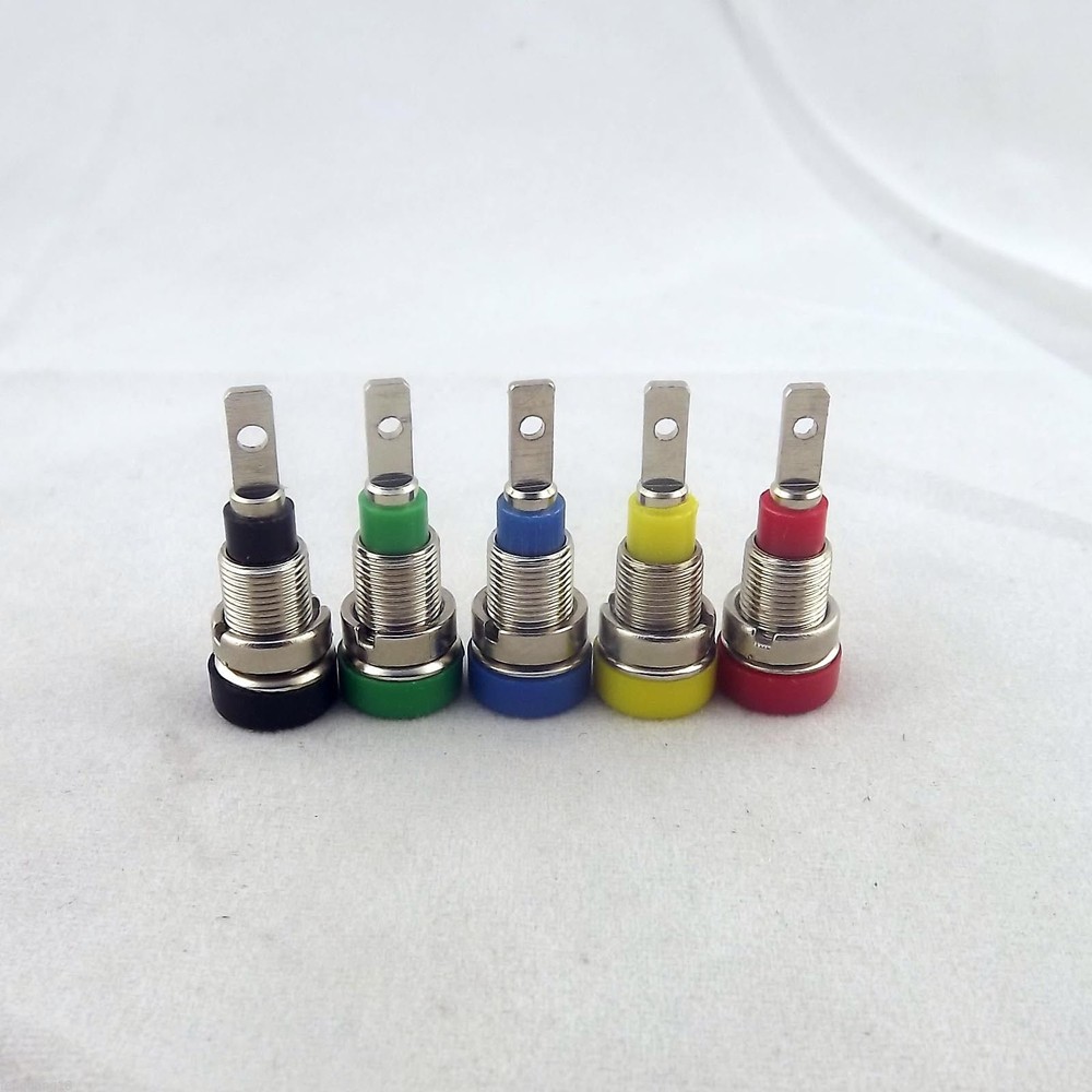 10x Multimeter Instrument 2mm Binding Post Banana Socket Panel Mount Test Probe