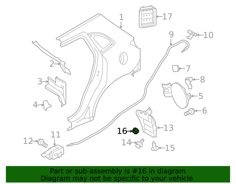 Genuine Mitsubishi Splash Shield Nut MF920370