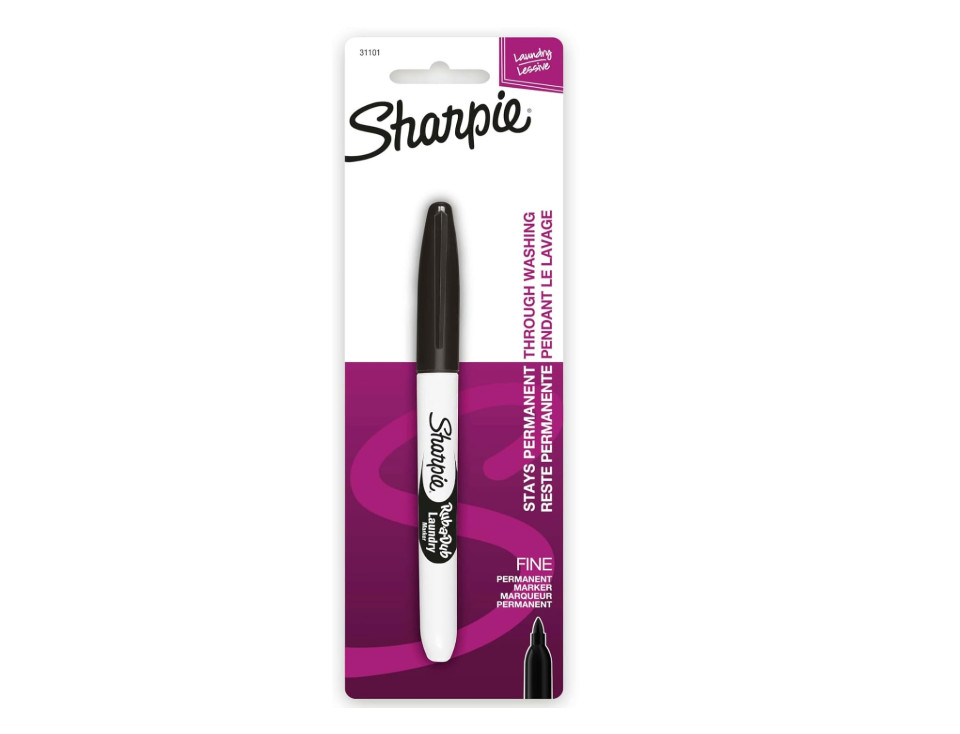 Sharpie Rub-A-Dub Permanent Laundry Marker Fine Black - Pack of 1