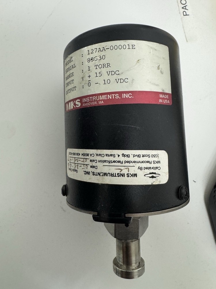 MKS 127AA-00001E, Baratron Head 1 Torr, VCO fitting