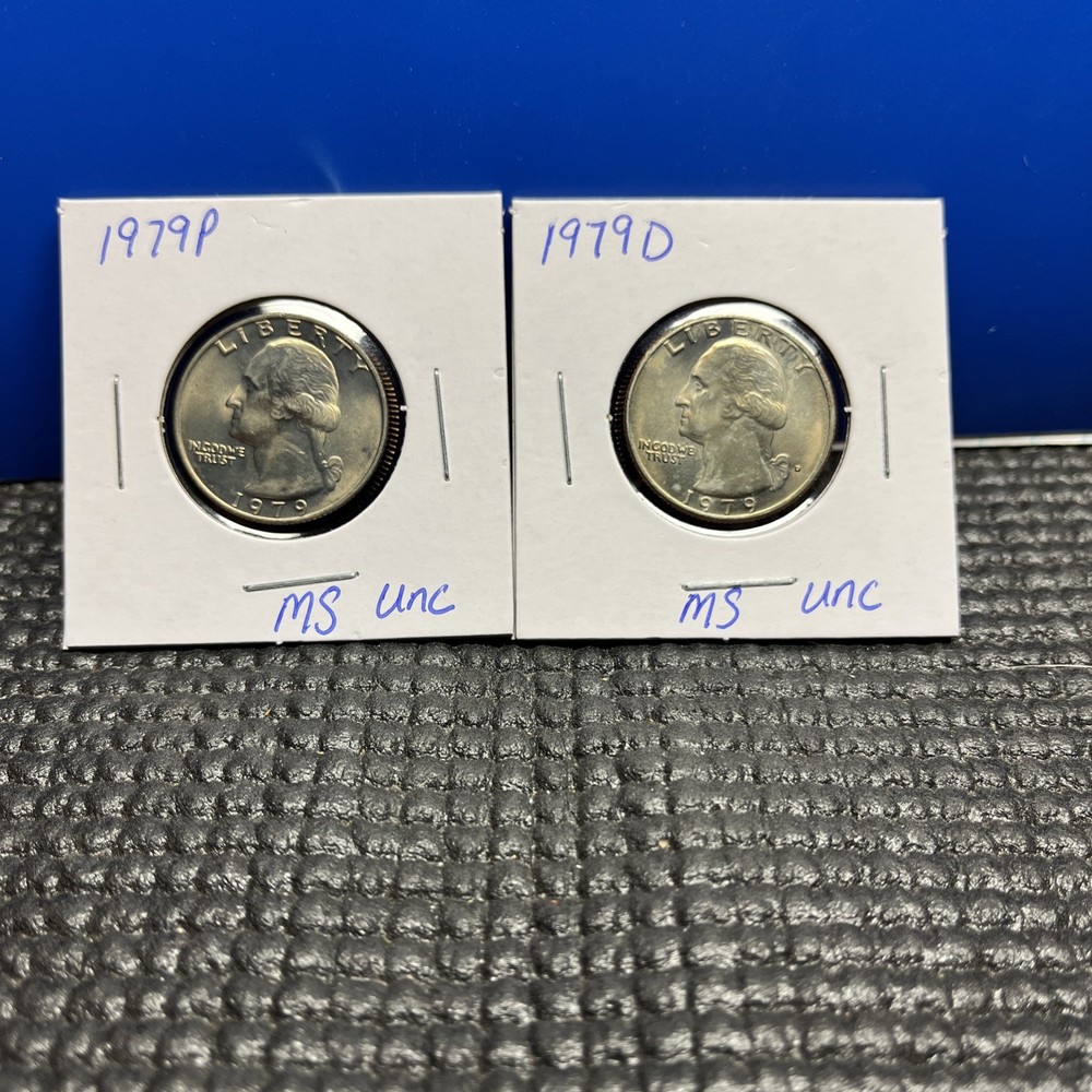 1979 P&D Washington Quarter Set BU