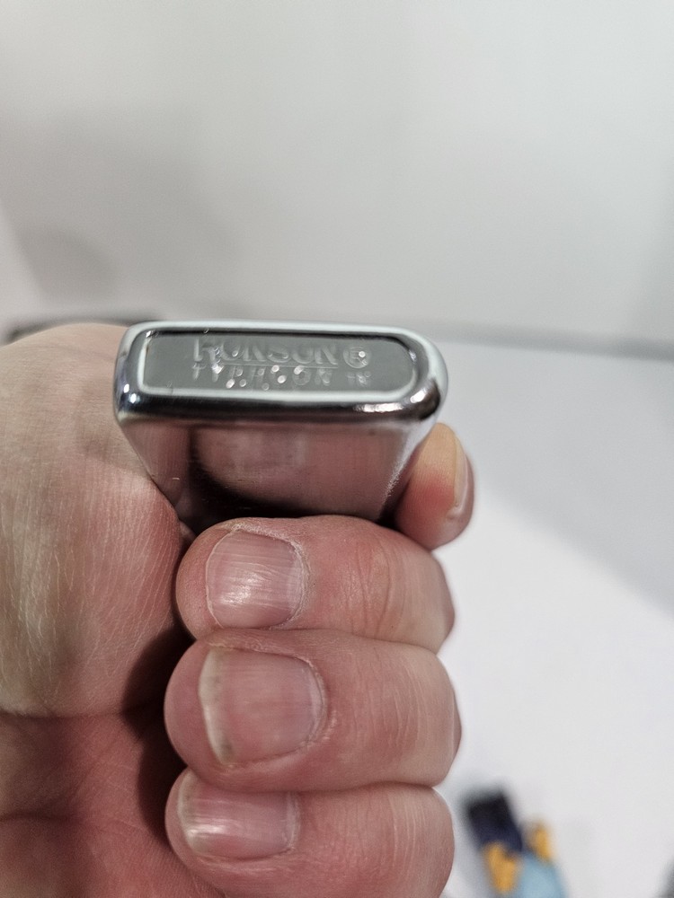 Vintage Ronson Typhoon Silver Lighter