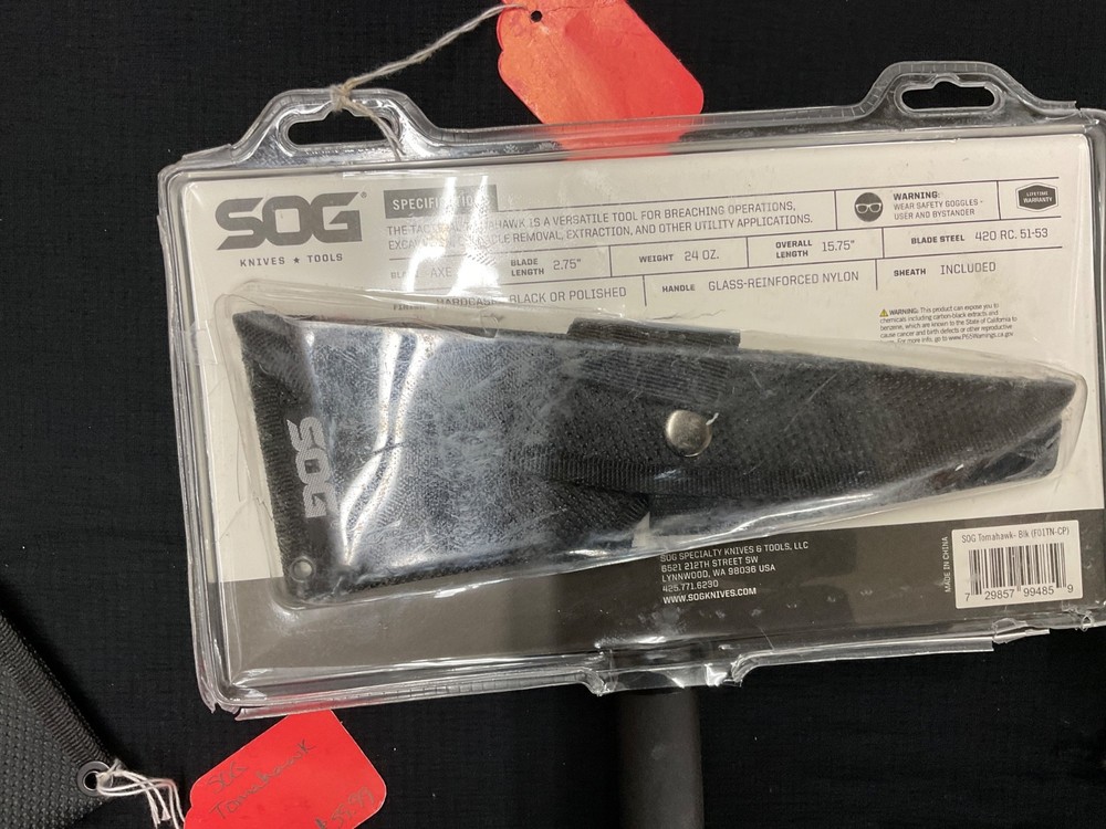 SOG Tactical Tomahawk black