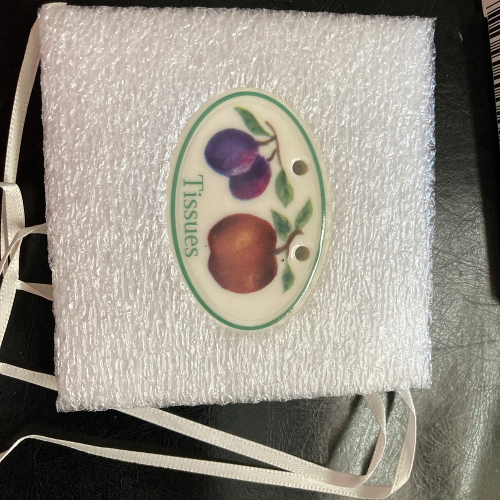Longaberger TISSUES Tie-On FRUIT MEDLEY ~ NIP