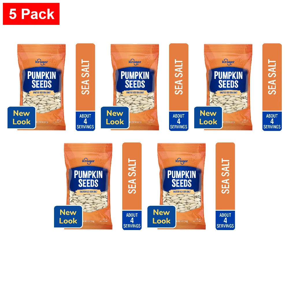 KG Salted Pumpkin Seeds 5 oz - 5 Pack