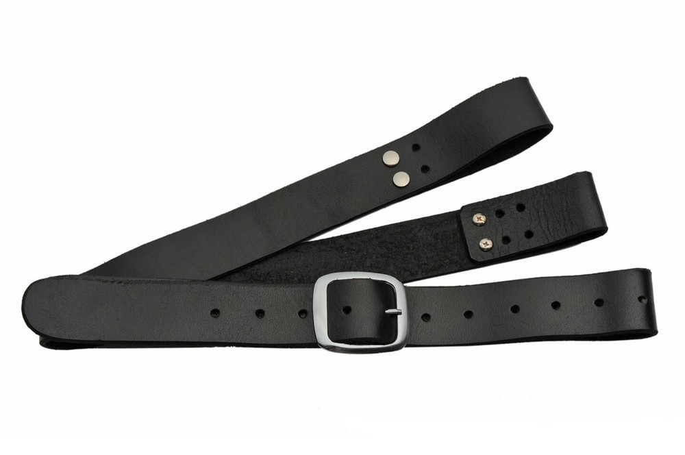 Adjustable Shoulder Belt Harness for Medieval/Samurai Swords - Black Leather
