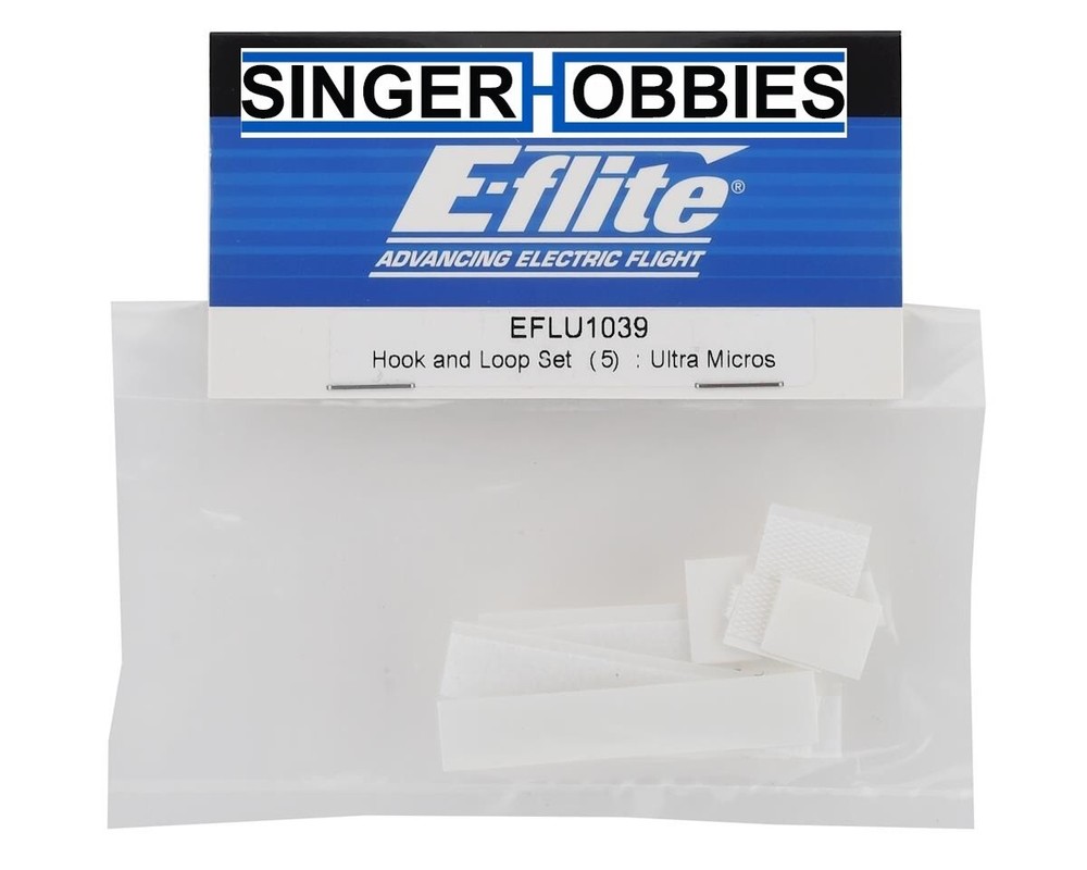 E-Flite EFLU1039 Ultra Micro Hook & Loop Tape Set (5) HH