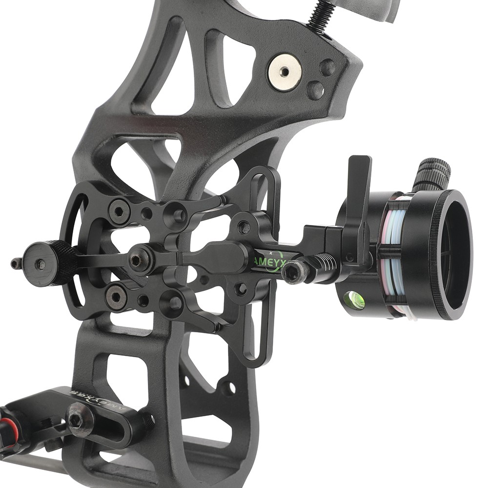 Compound Bow Sight Aviation Aluminum Adjustable Pointer Hunting Shooting Target