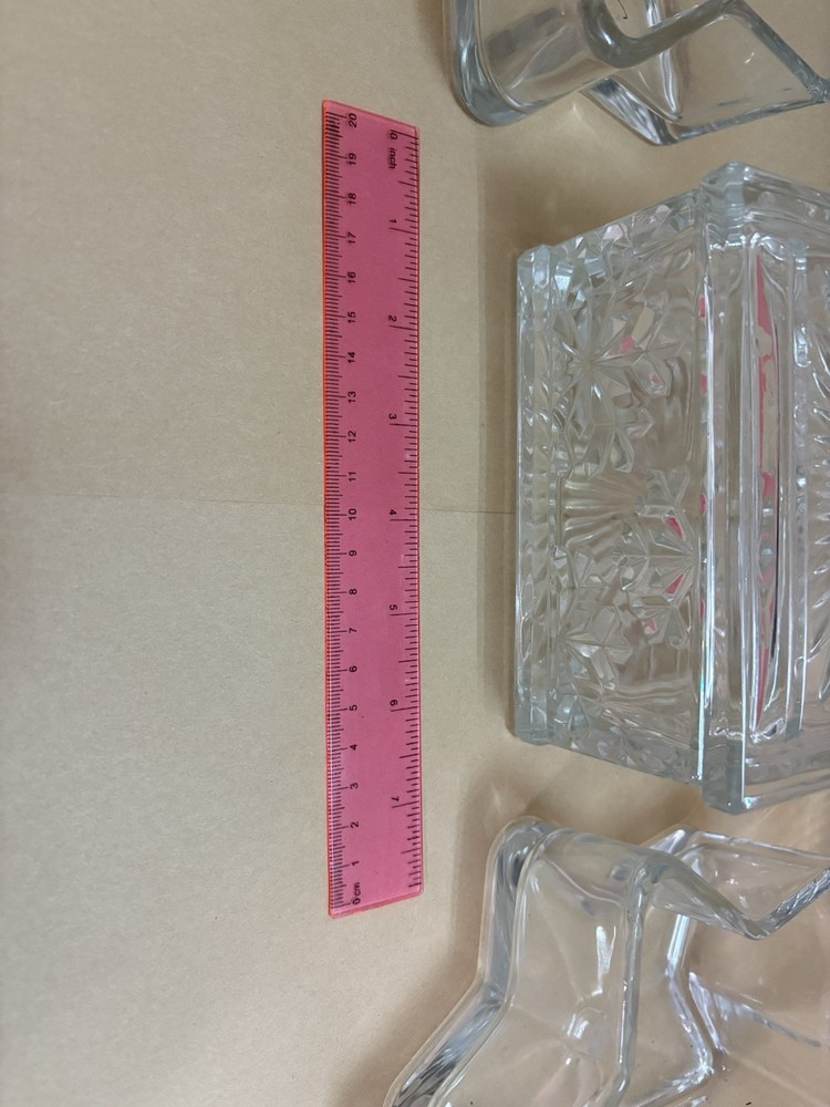 Candy Dishes thick clear glass