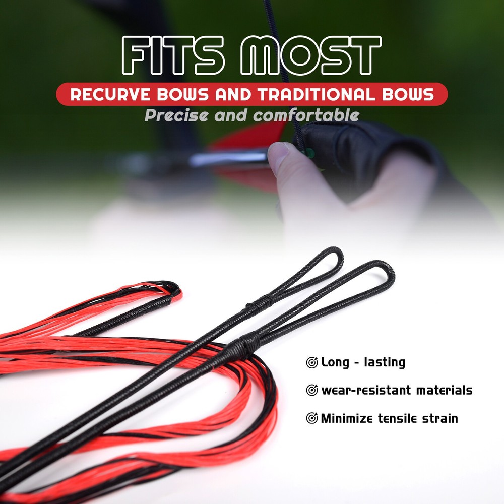 Archery 56-62" Recurve Bow Bowstring Archery Replacement Strings Longbow Hunting