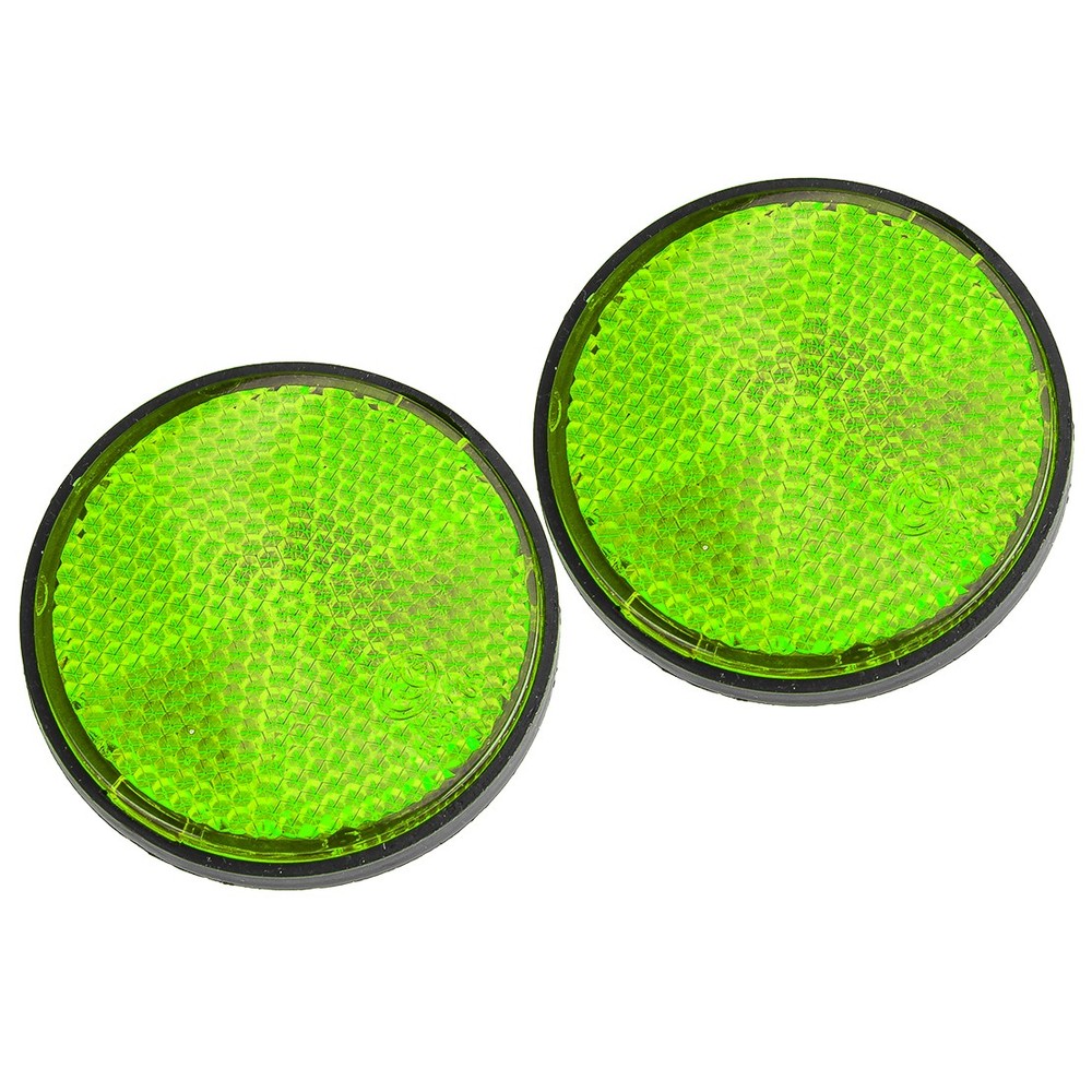 2pcs Universal Motorcycle Round Front Fork Reflectors top