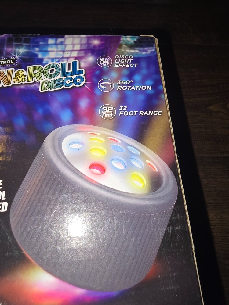 Remote Control Spin and Roll Disco Light Effect Party 360 Rotation Colorful