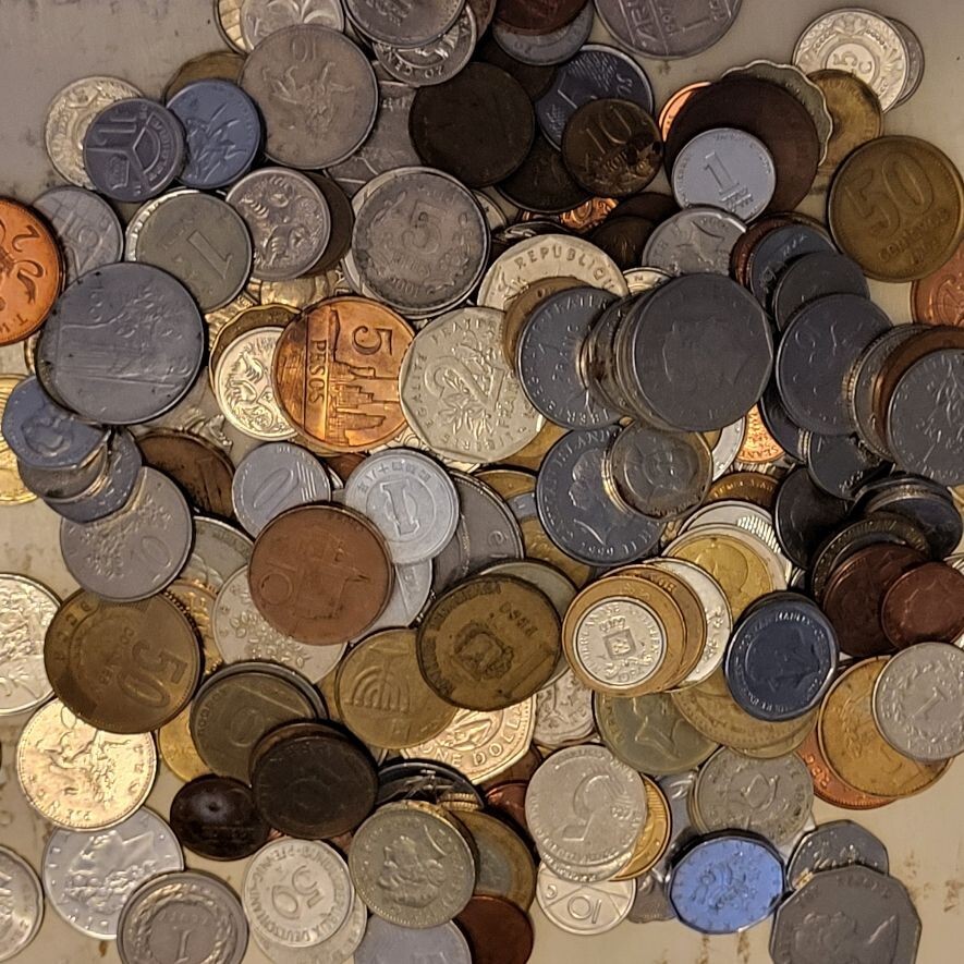 150 World Coins Nice Mix From Large Hoard