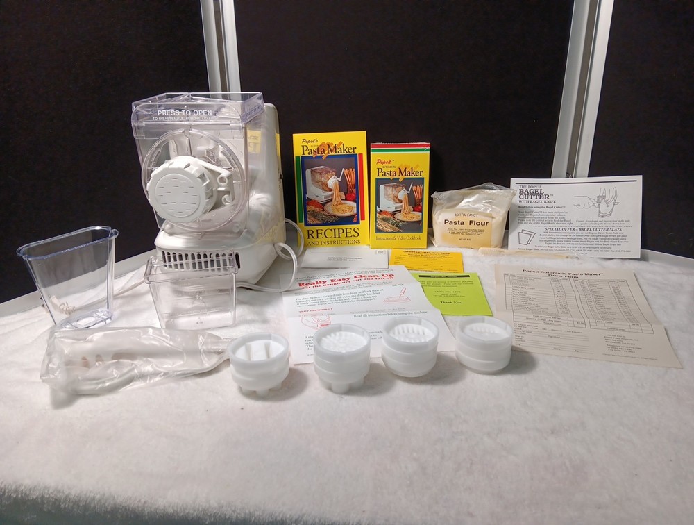 Popeil's Automatic Pasta Maker Machine Model P400 With 12 Dies #1