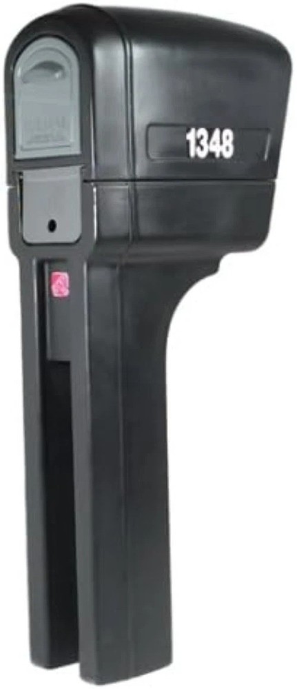 Mailbox & Post Set - MailMaster Plus Black Design, Easy to Assemble Features