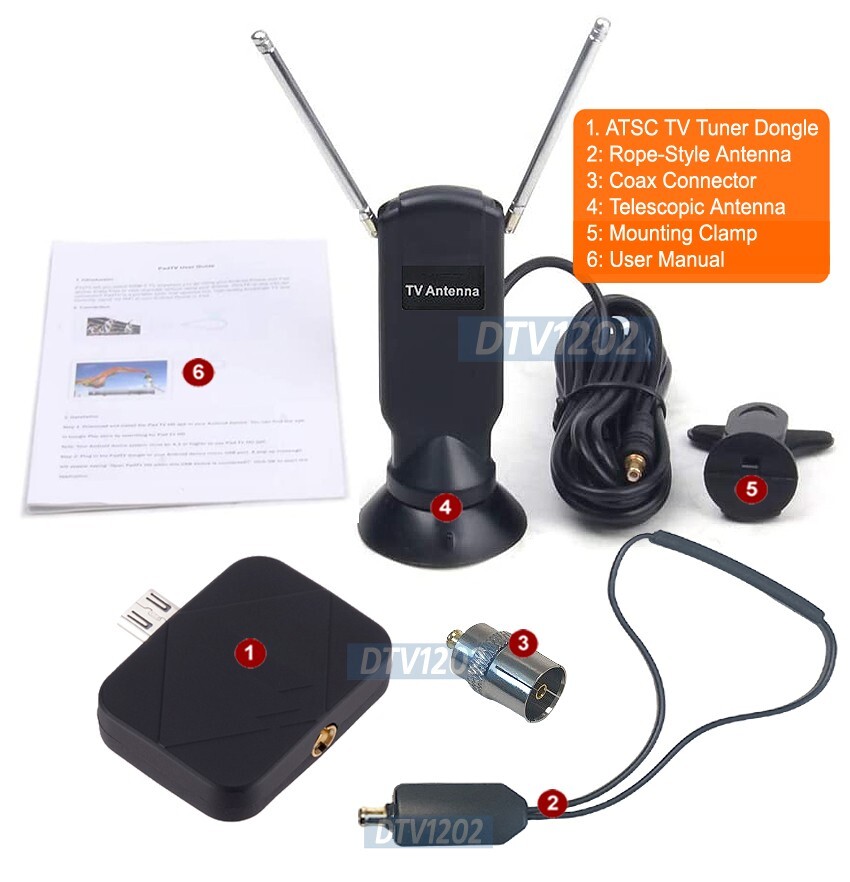 Digital TV Tuner Dongle For Android-Based Tablet Smartphone Android TV Box