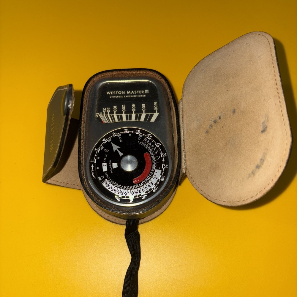 Working Weston Master III Exposure Meter with Case Model 737 🇺🇸