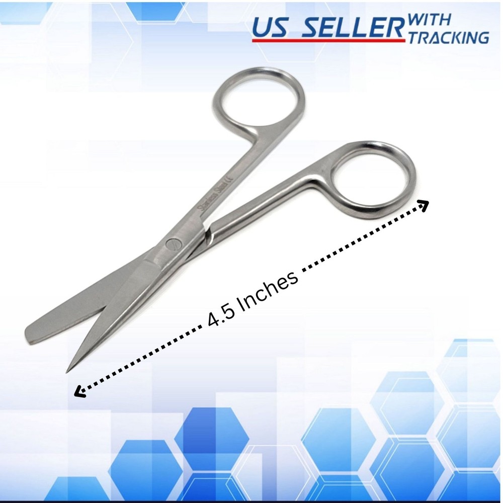 Surgical Dressing Scissors Sharp/Blunt 4.5" Medical Operating Nursing First Aid