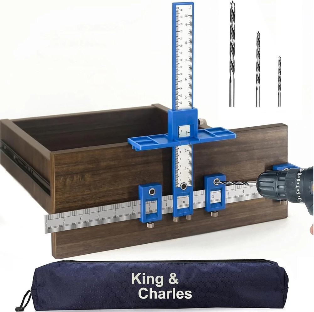 Cabinet Hardware Jig Drawer Pull Jig Template Tool Set USA