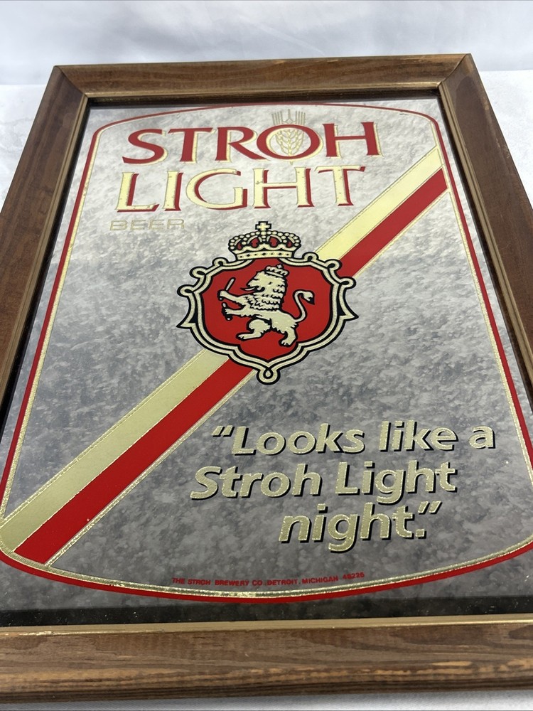 STROH LIGHT BEER MIRROR