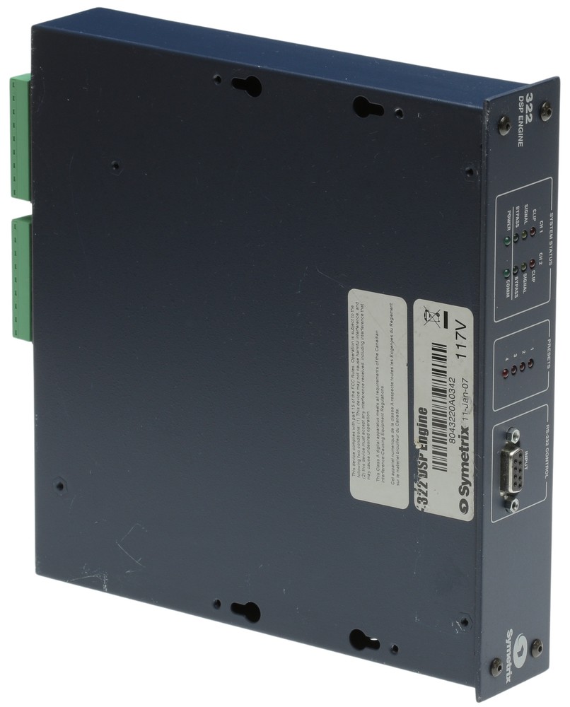 Symetrix 322 DSP Digital Audio Dynamics Processor AGC Auto/Remote Gain Control