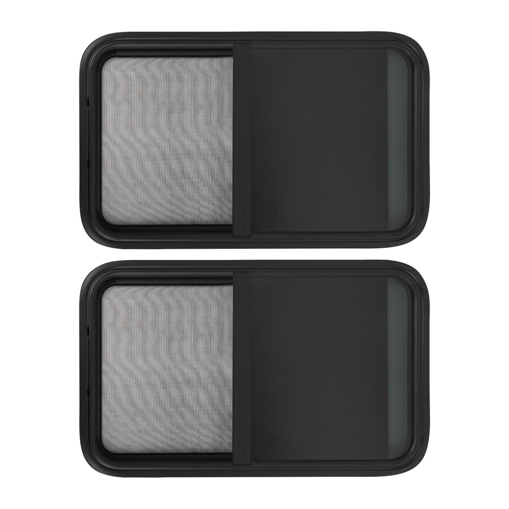 2 PCS RV Window Black Rectangular RV Windows RV Vertical Slide Window Modern