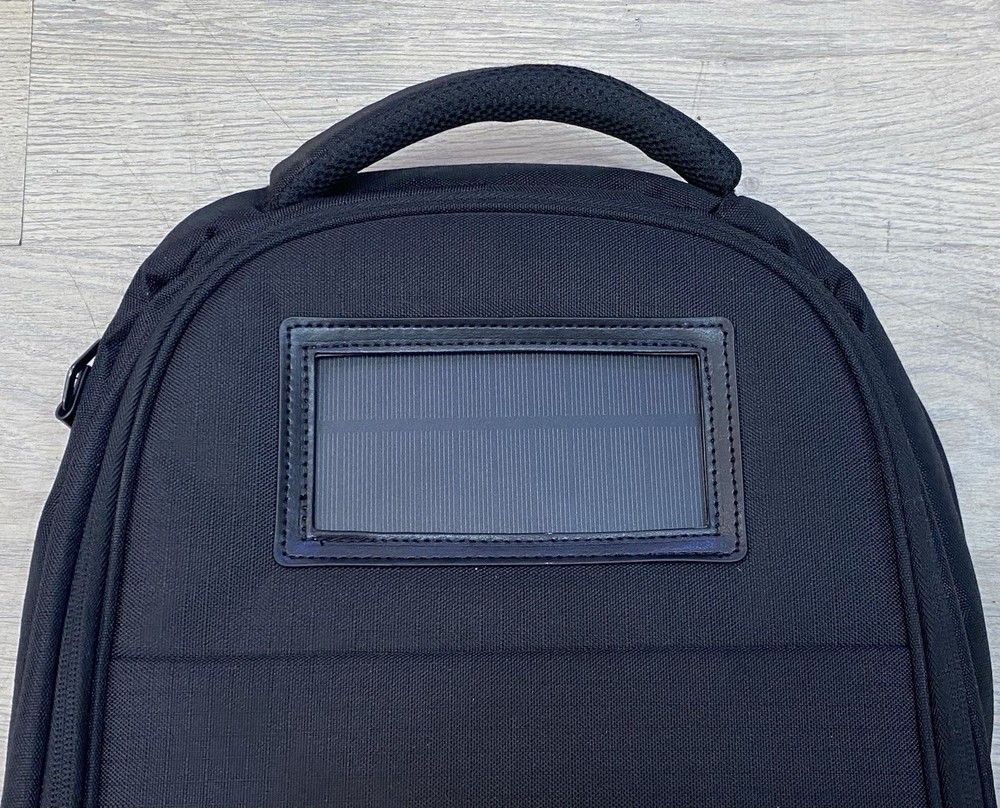 Solgaard Lifepack Black Backpack With Solarbank Excellent Condition