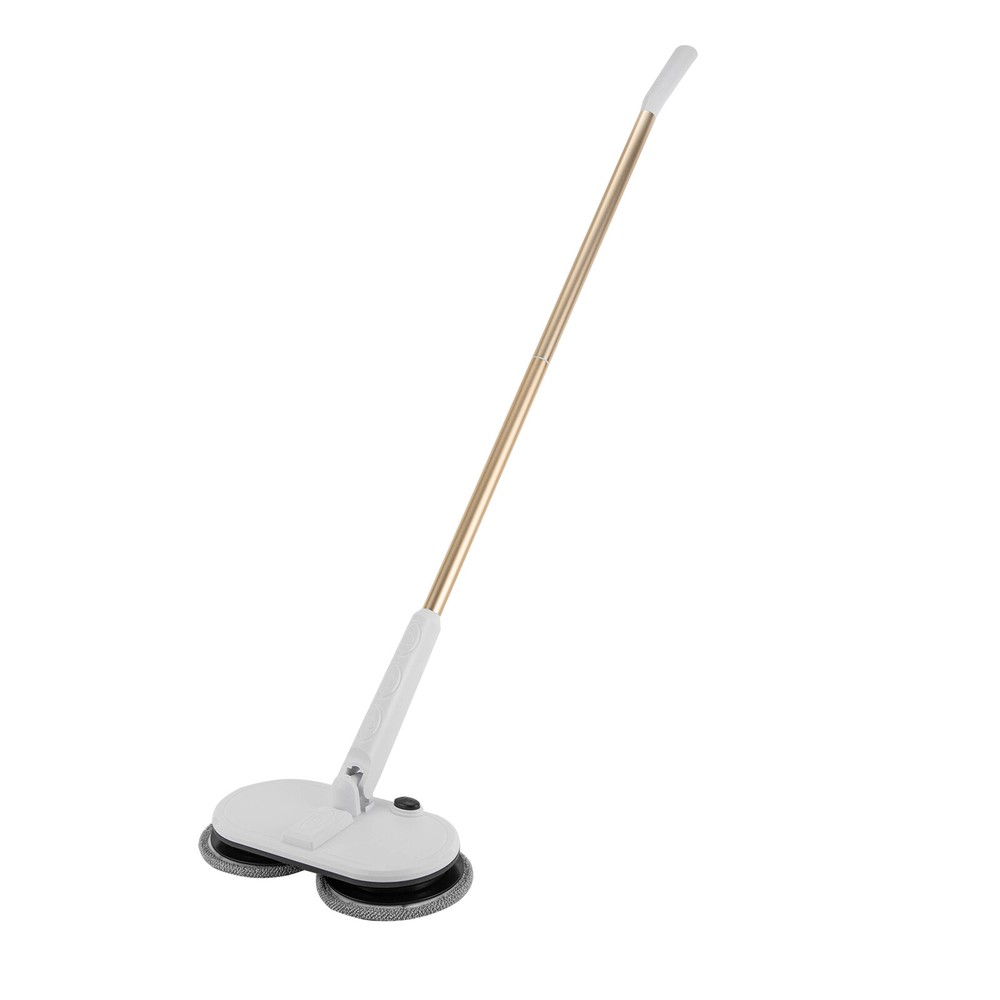 Cordless Mop Spin Mops Floor Cleaning Dual Spinning Scrubber Adjustable Lever