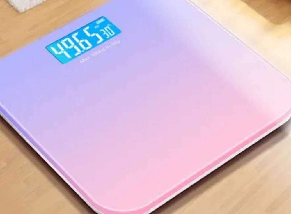 Digital Bathroom Scales LED Display Gradient Colour Bath Weighing scales