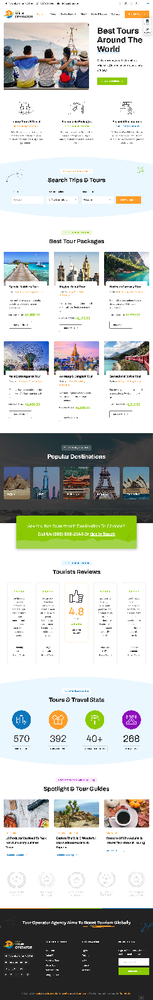 Tour Operator Website Design with Free VPS Web Hosting and Installation