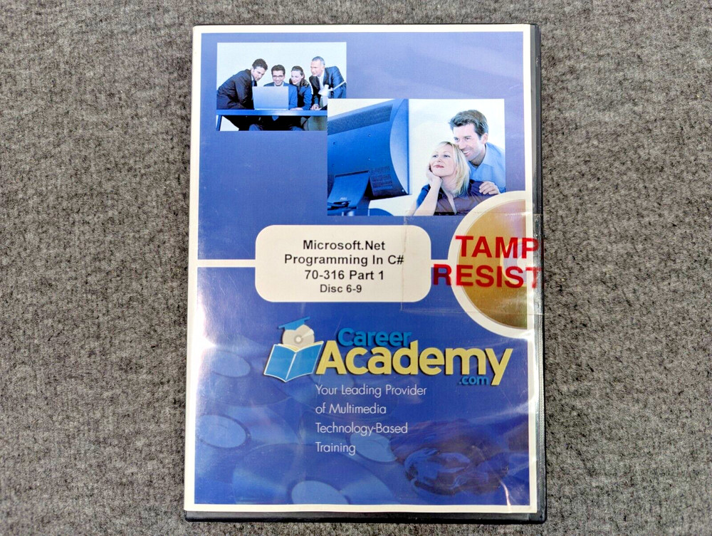Career Academy Microsoft MSCE Training Software CD-ROM Lot Visual Studio C# SQL