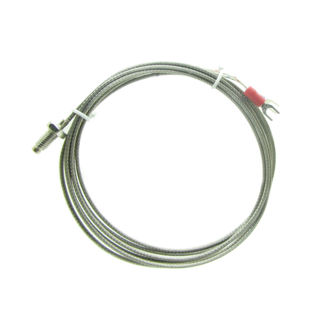 2M Cable K Type  Screw Thermocouple Temperature Sensor Probe 6mm Thread 0-600℃