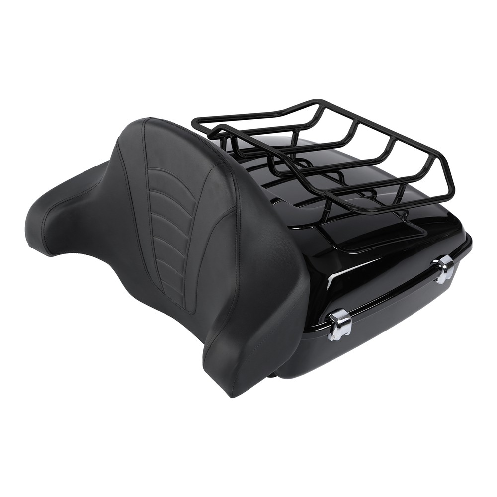 Chopped Trunk Backrest Two-Up Mount Fit For Harley Road Eelectra Glide 14-25