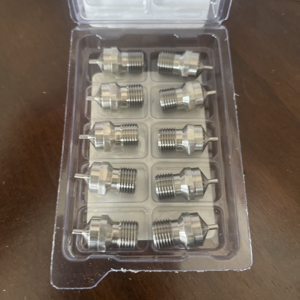 10-SPRAYING SYSTEMS VFAB4078-316SS FLUID TIP 10 Pcs