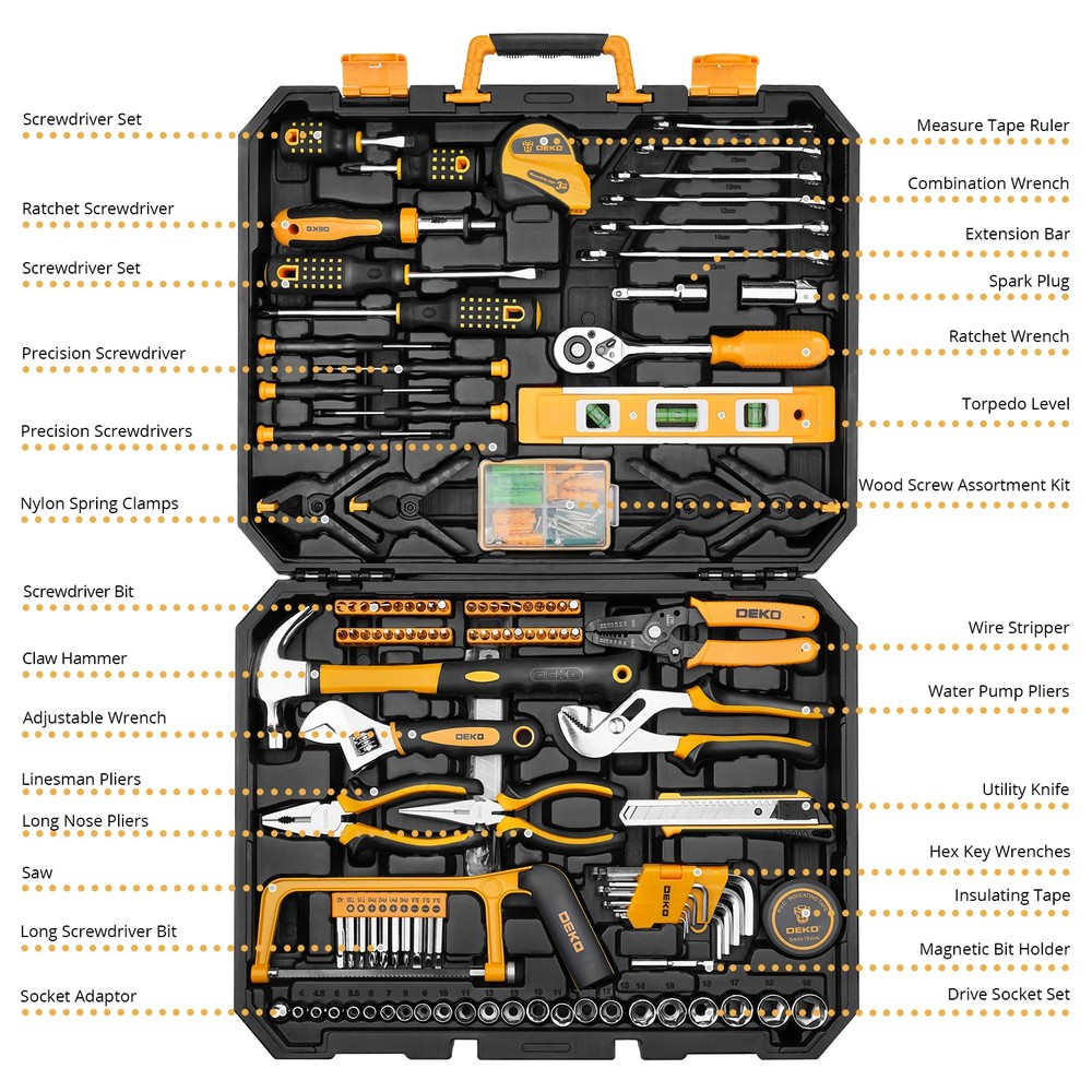 228Pcs Socket Wrench Auto Repair Tool Combination Package Mixed Tool Set