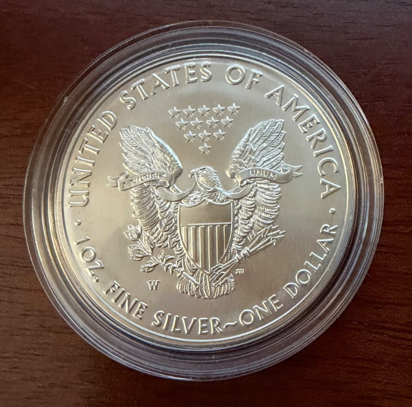 2016-W Burnished Silver Eagle with OGP and COA