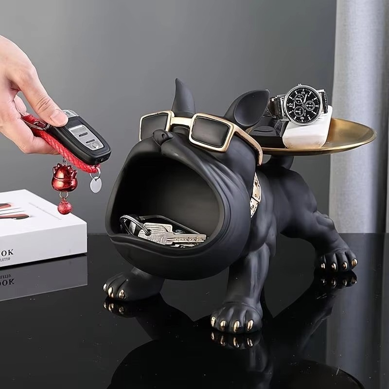 Bulldog Key Storage Ornament