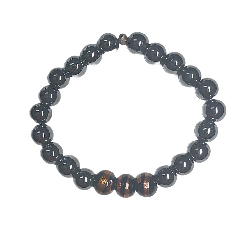 Chic Hematite Beaded Bracelet