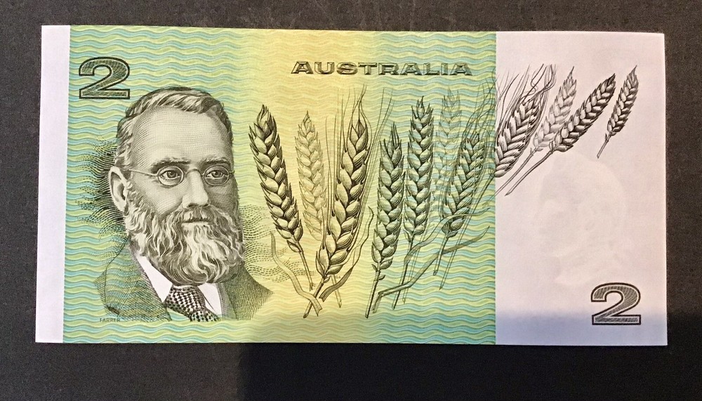$2 Note Australian Decimal Paper Repeater Serial Number In Sequence Unc. x 3