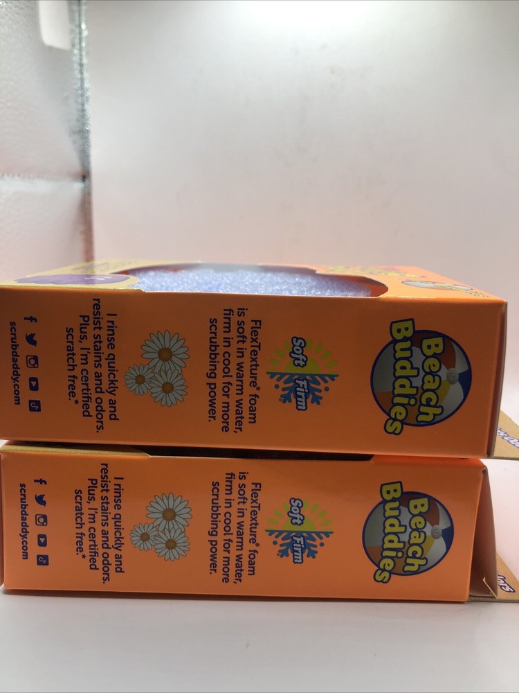 2 Scrub Daddy Beach Buddies Octopus Summer Special Edition FlexTexture Scrubber