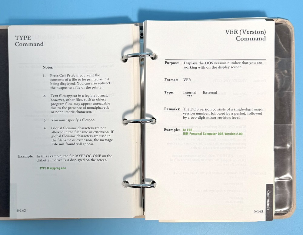 IBM DOS Version 2.0 User Software Manual 6024061 1983 * NO DISKS *