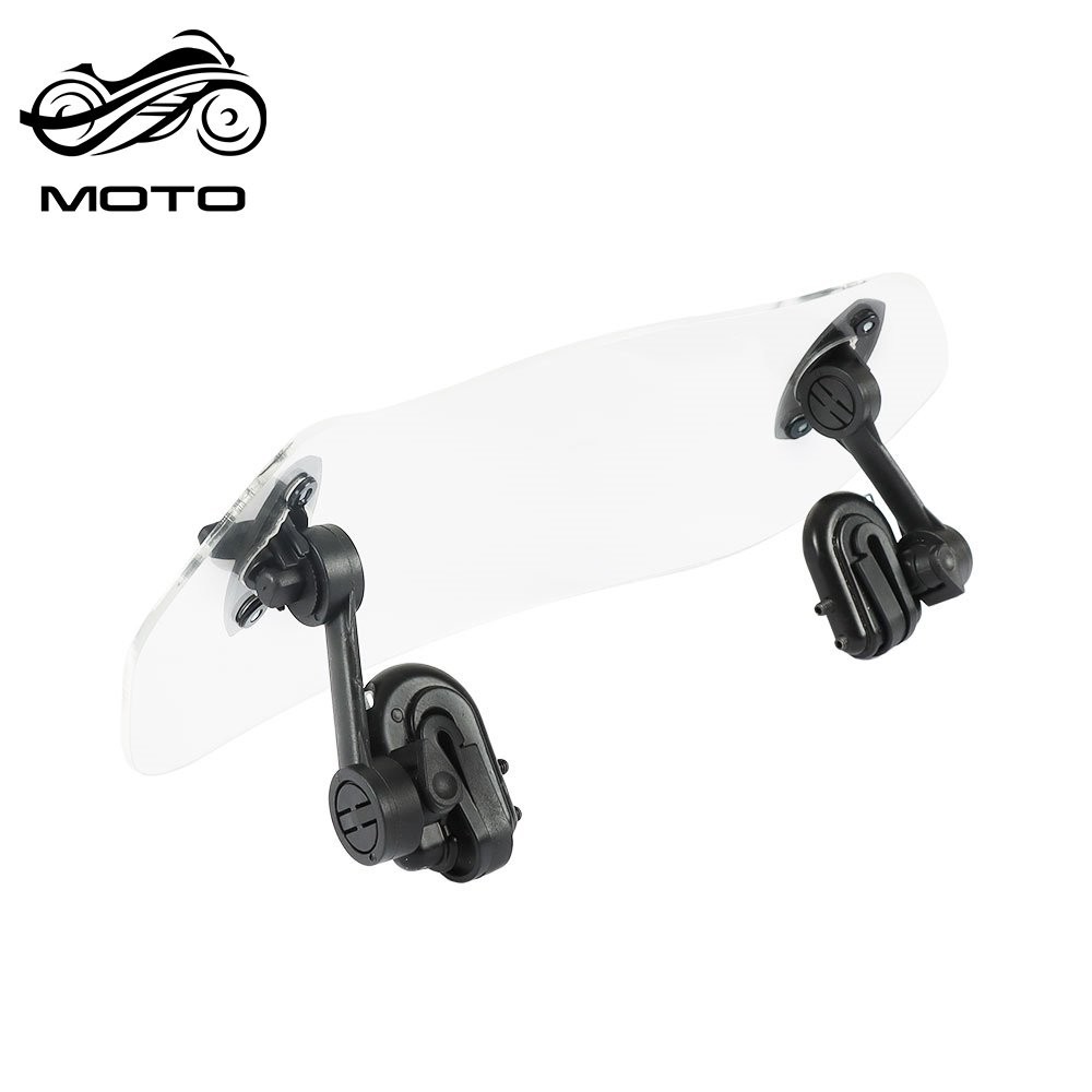 Universal Motorcycle Windshield Extension Adjustable Clip-on Windscreen Extender