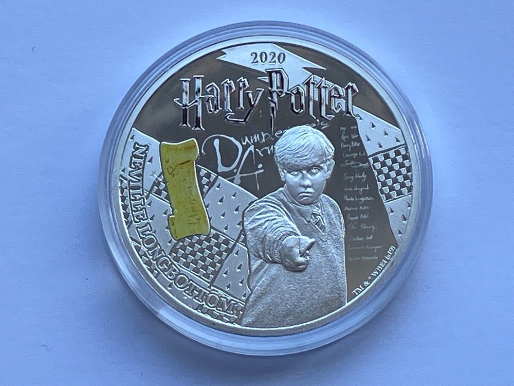 2020 SAMOA SILVER PLATED HALF DOLLAR HARRY POTTER ~ NEVILLE LONGBOTTOM