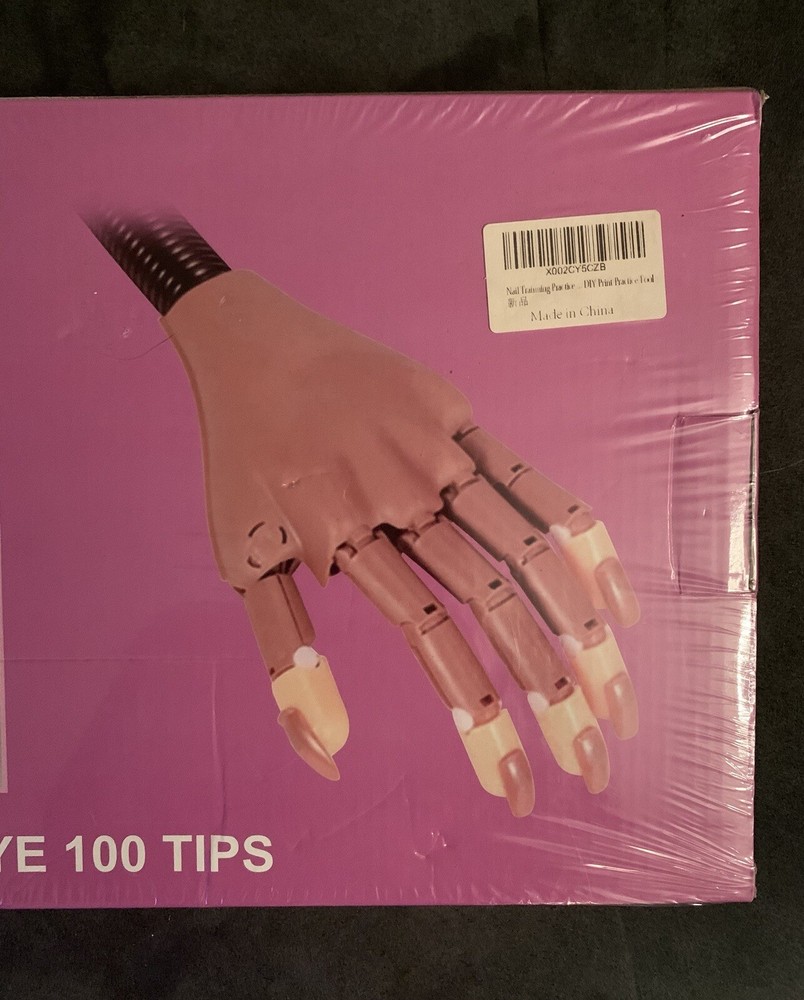 Practice Hand for Acrylic Nails-Flexible Moveable Beauty Nail Training Hand