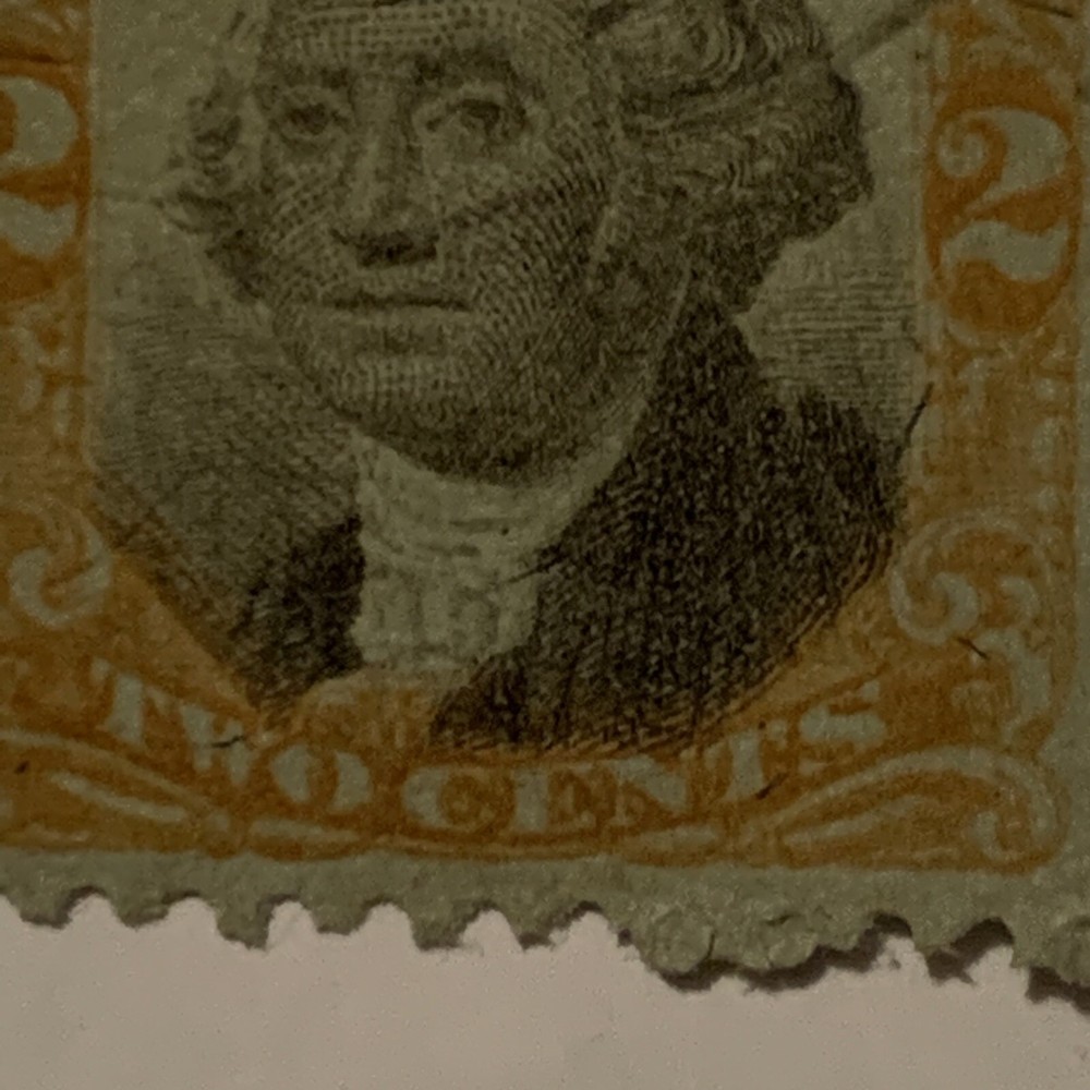 ERROR U.S. REVENUE STAMP SUNKEN HEAD