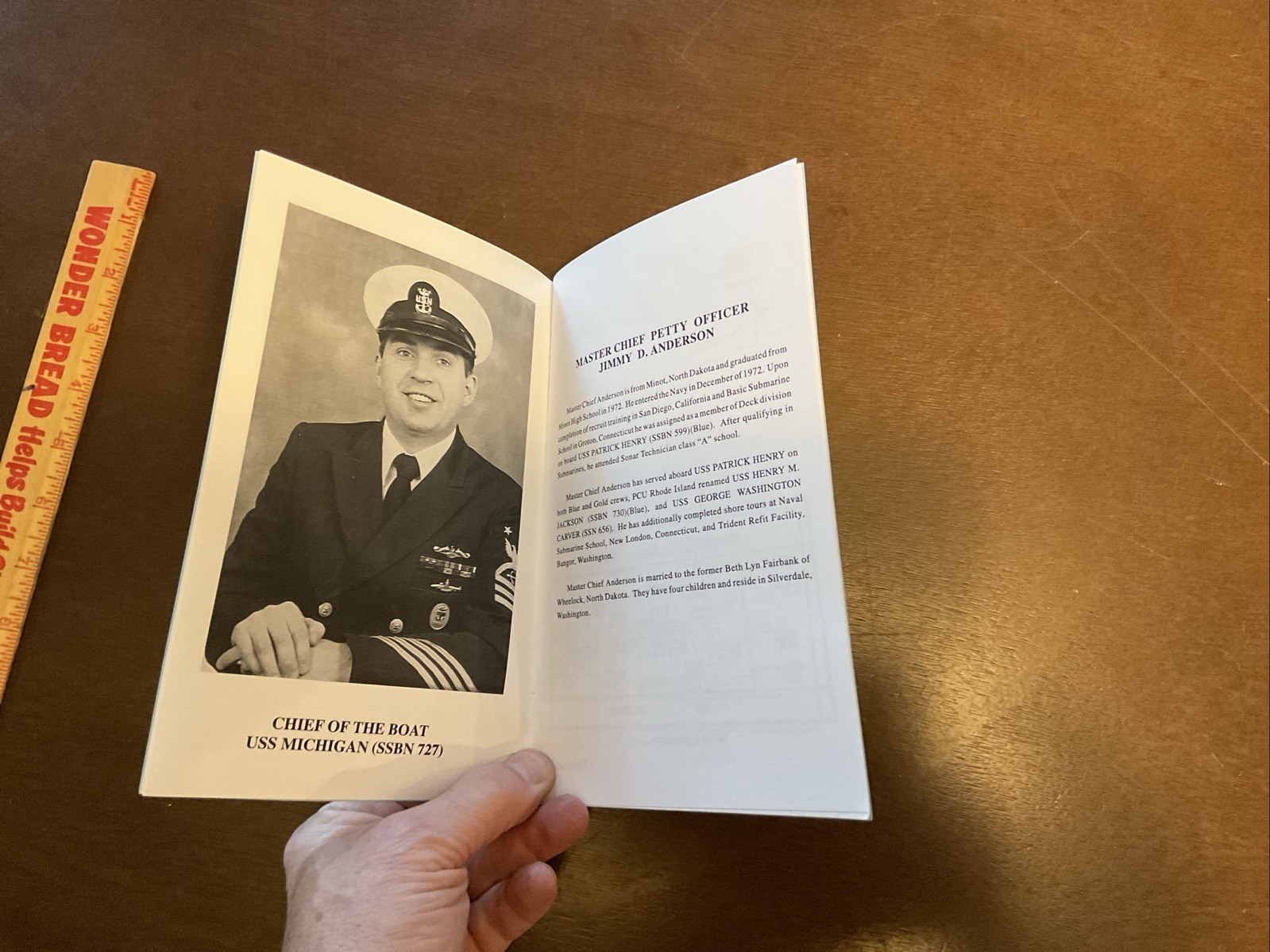 Welcome Aboard USS MICHIGAN SSBN 727 Handout Pamphlet Vintage