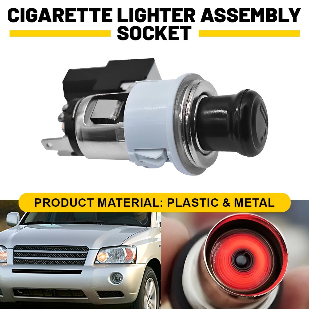 Cigarette Lighter Assembly Socket Element & Bezel For Toyota Corolla/Lexus